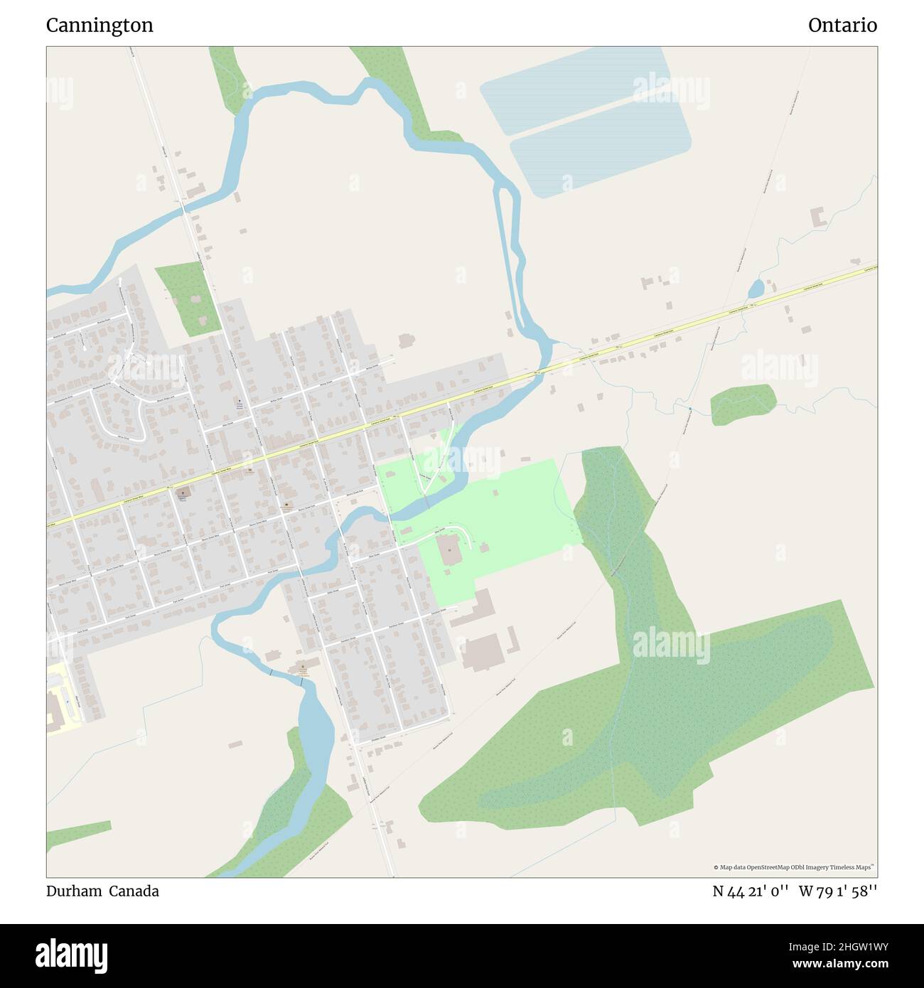 Durham ontario map hires stock photography and images Alamy