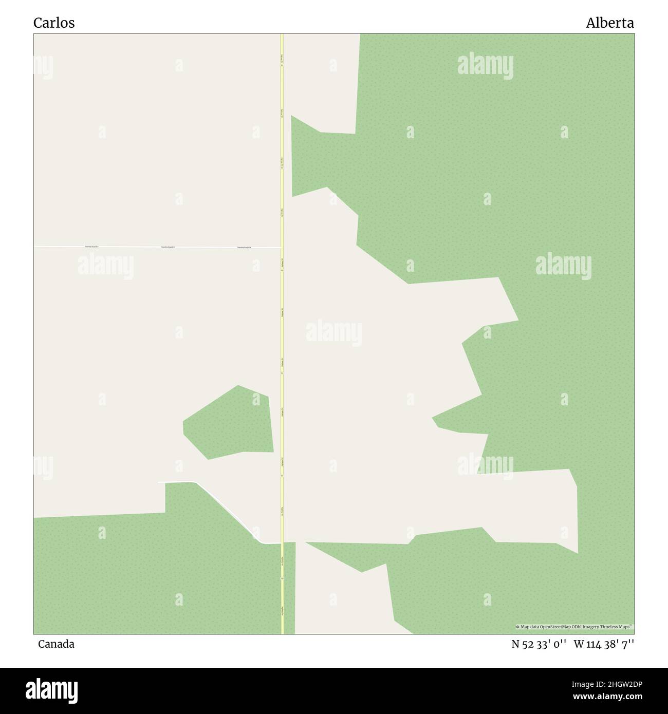 Alberta Rural Address Map Carlos, Canada, Alberta, N 52 33' 0'', W 114 38' 7'', Map, Timeless Map  Published In 2021. Travelers, Explorers And Adventurers Like Florence  Nightingale, David Livingstone, Ernest Shackleton, Lewis And Clark And
