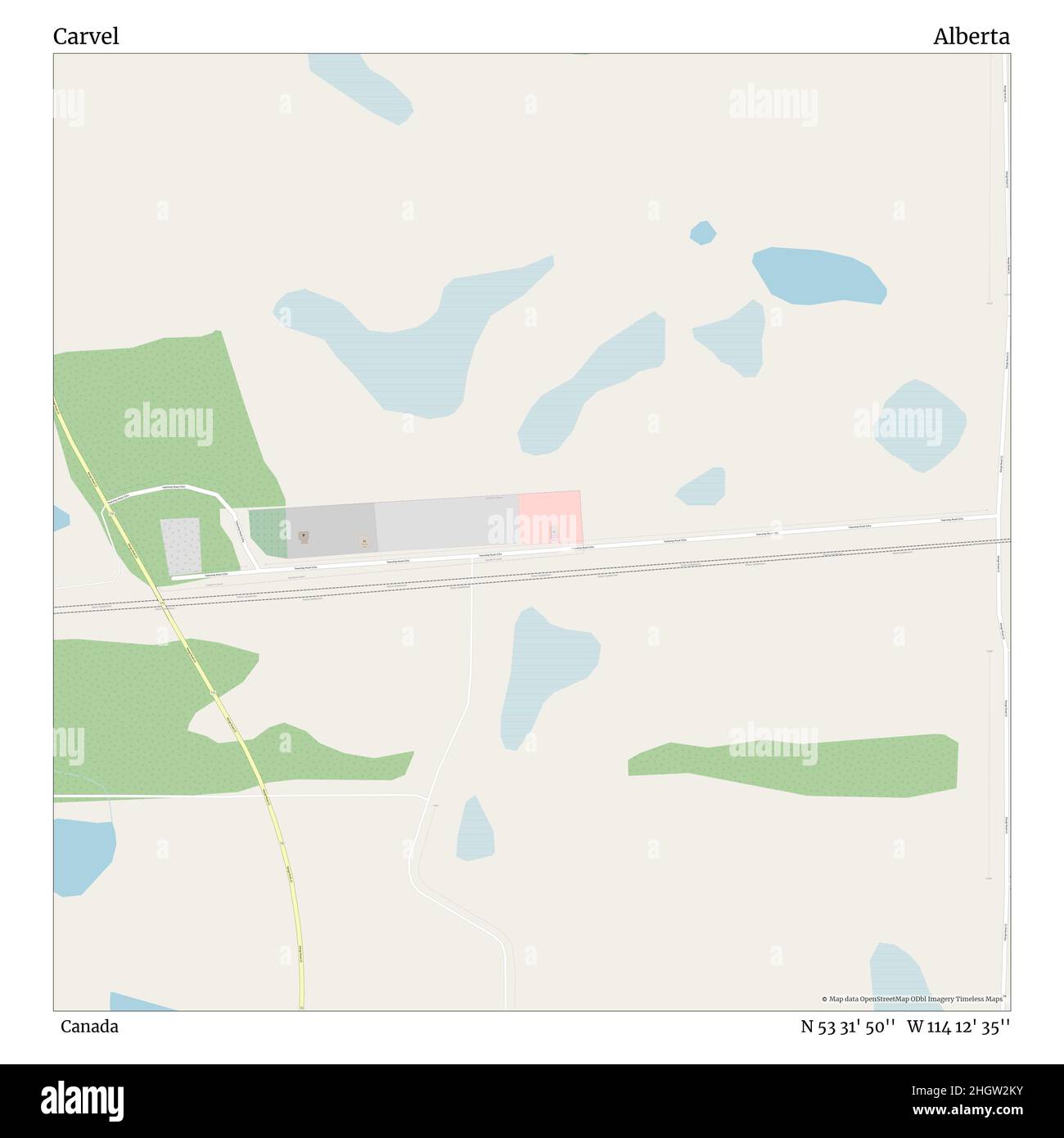 Carvel, Canada, Alberta, N 53 31' 50'', W 114 12' 35'', map, Timeless