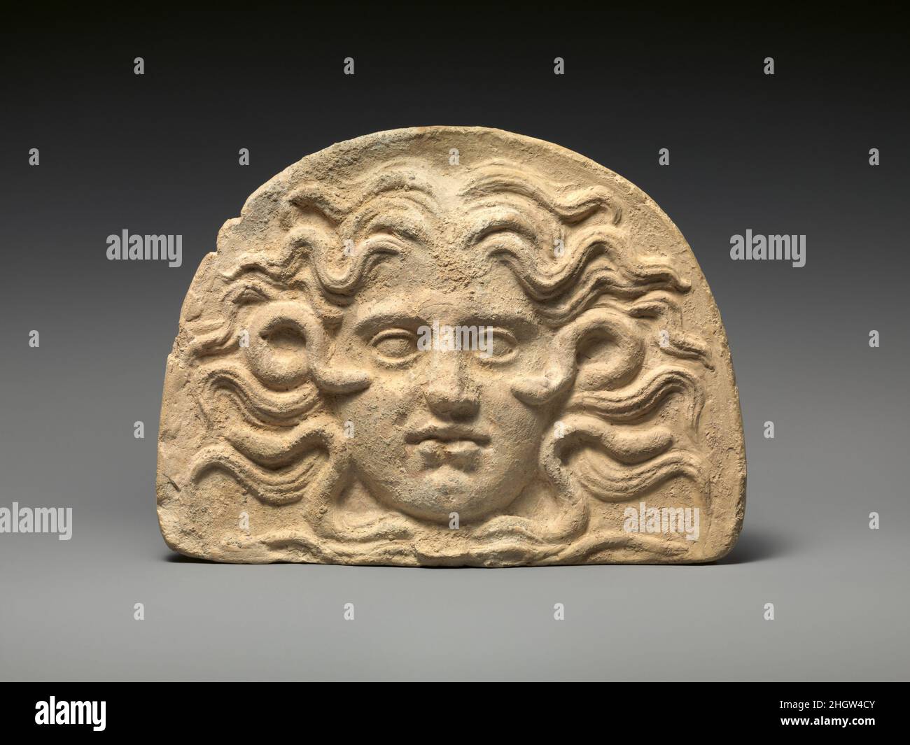 Antefix, head of Medusa 4th century BC Greek, South Italian. Antefix, head of Medusa. Greek