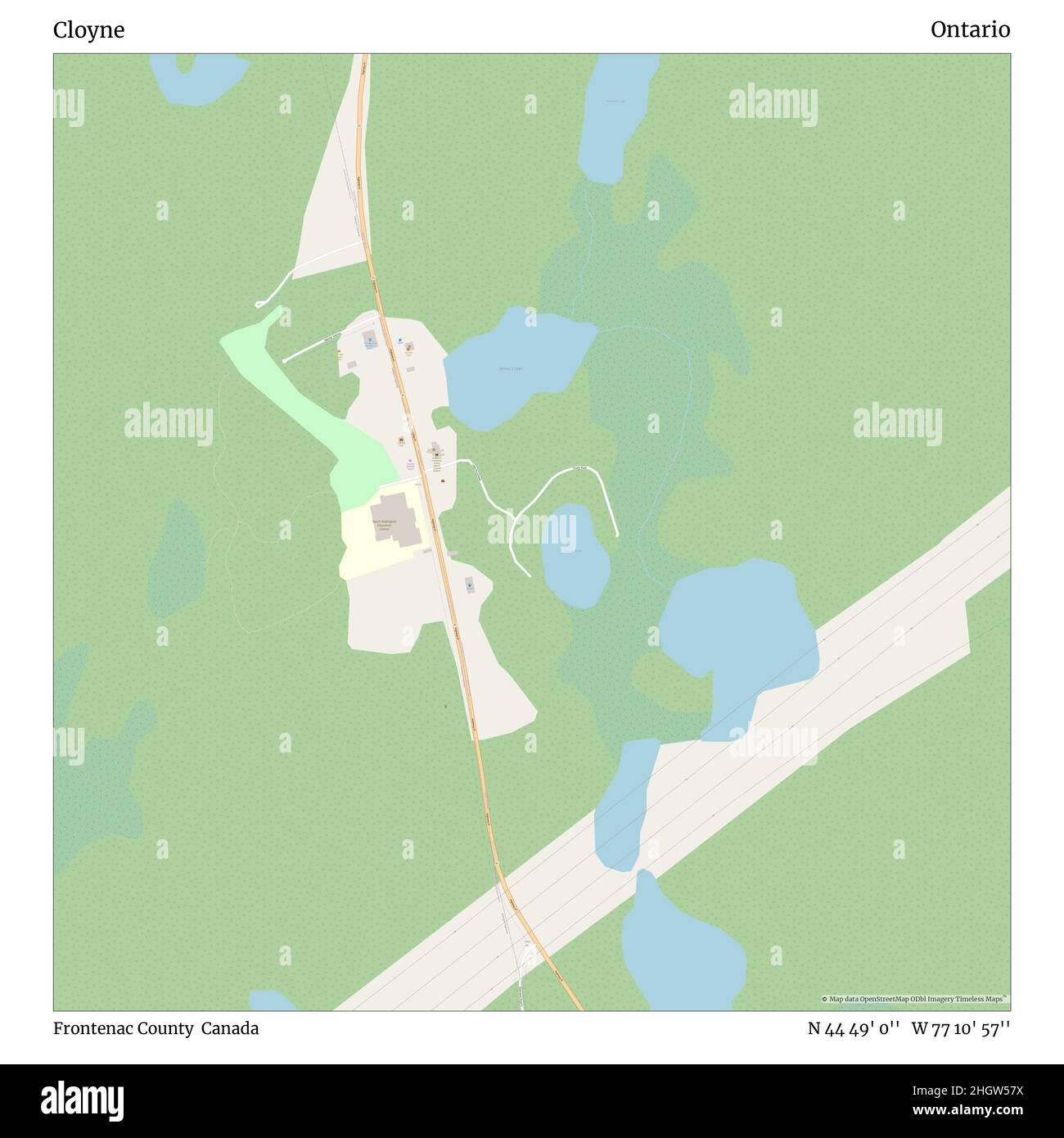 Map of cloyne ontario Cut Out Stock Images & Pictures Alamy