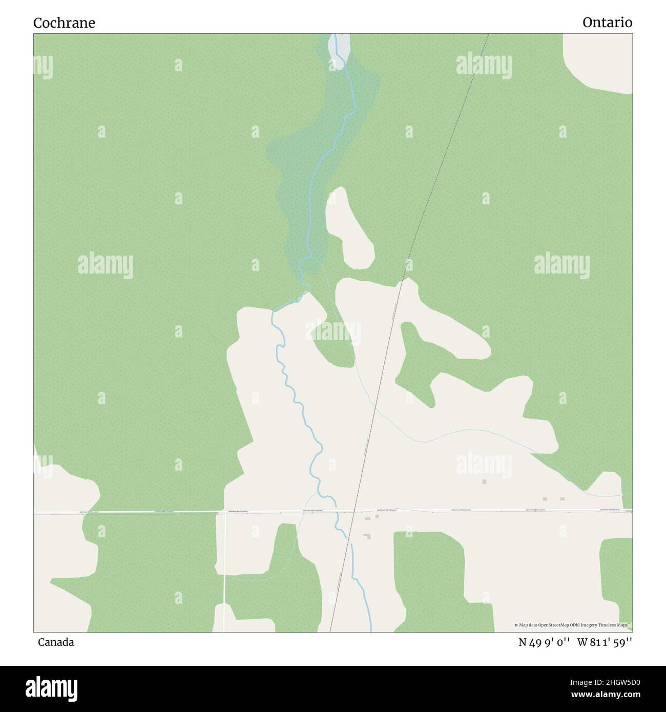 Map of cochrane hires stock photography and images Alamy