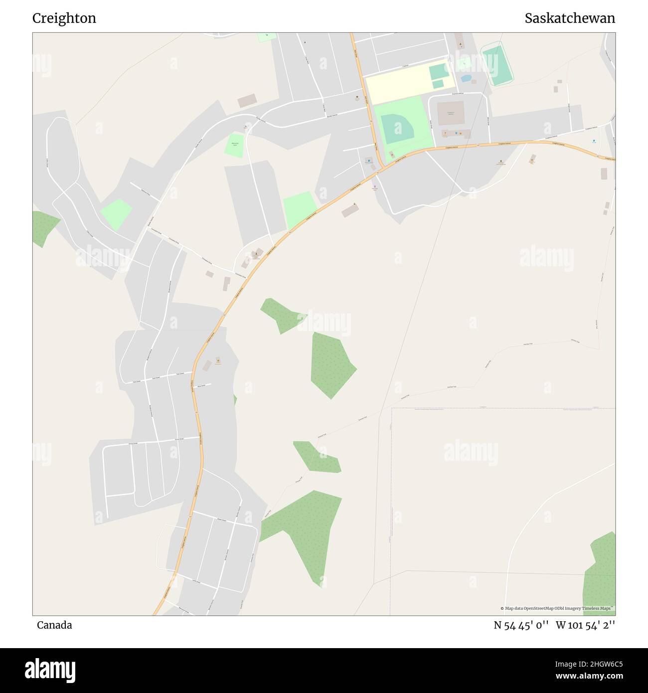 Creighton saskatchewan map hires stock photography and images Alamy