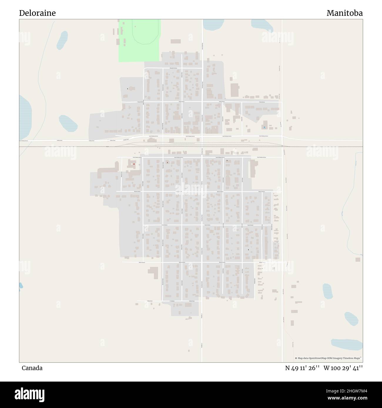 Map of deloraine Cut Out Stock Images & Pictures Alamy