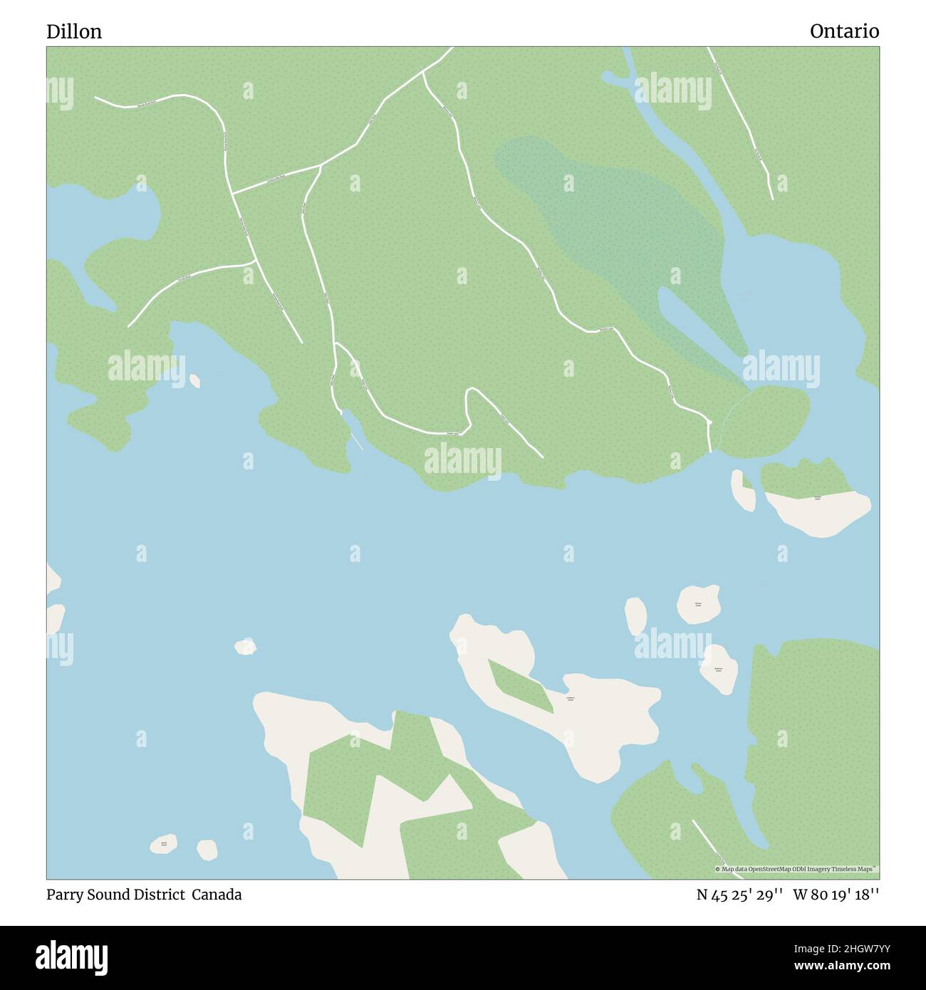 Map of parry sound ontario hires stock photography and images Alamy
