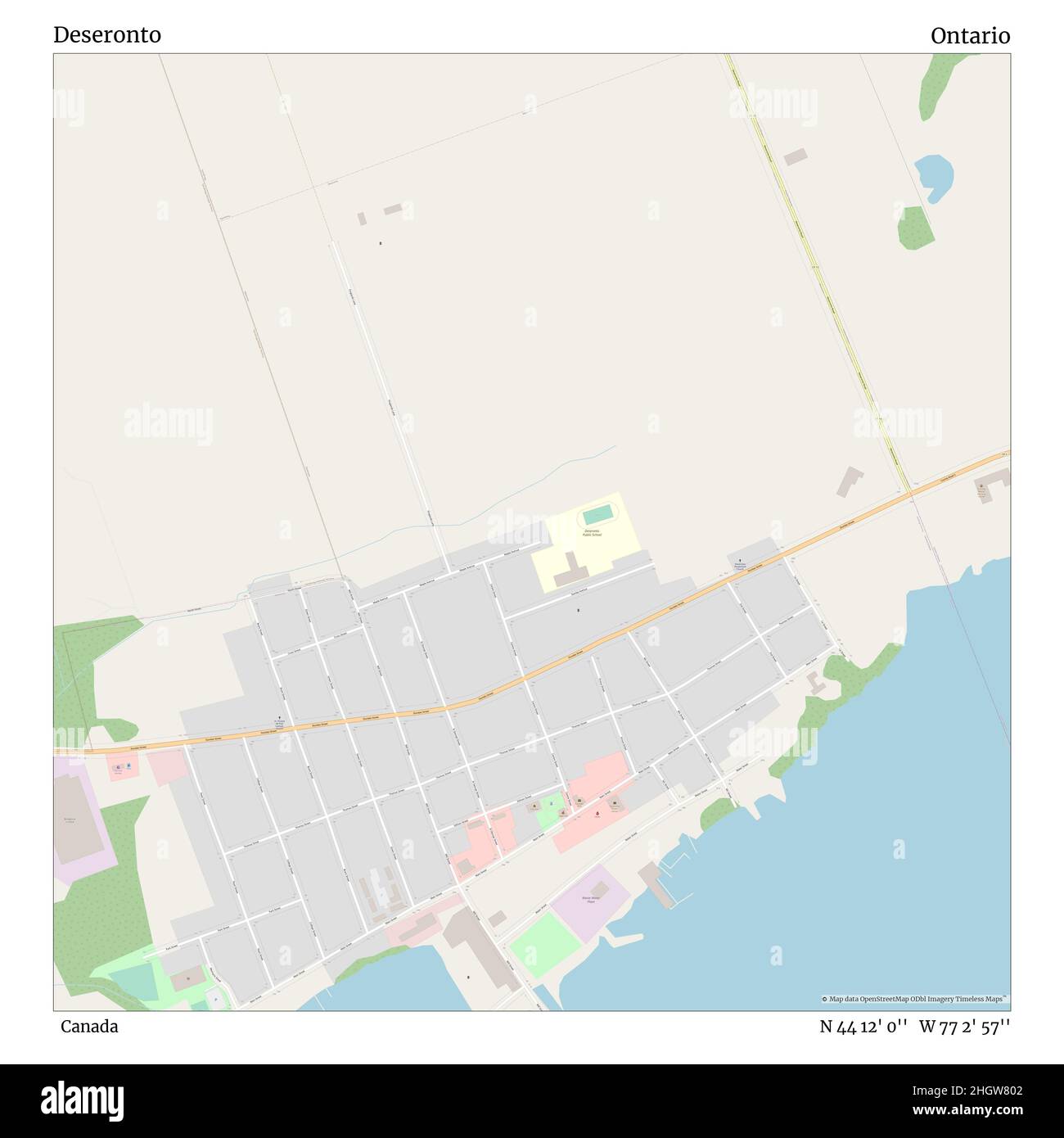 Map of deseronto Cut Out Stock Images & Pictures Alamy