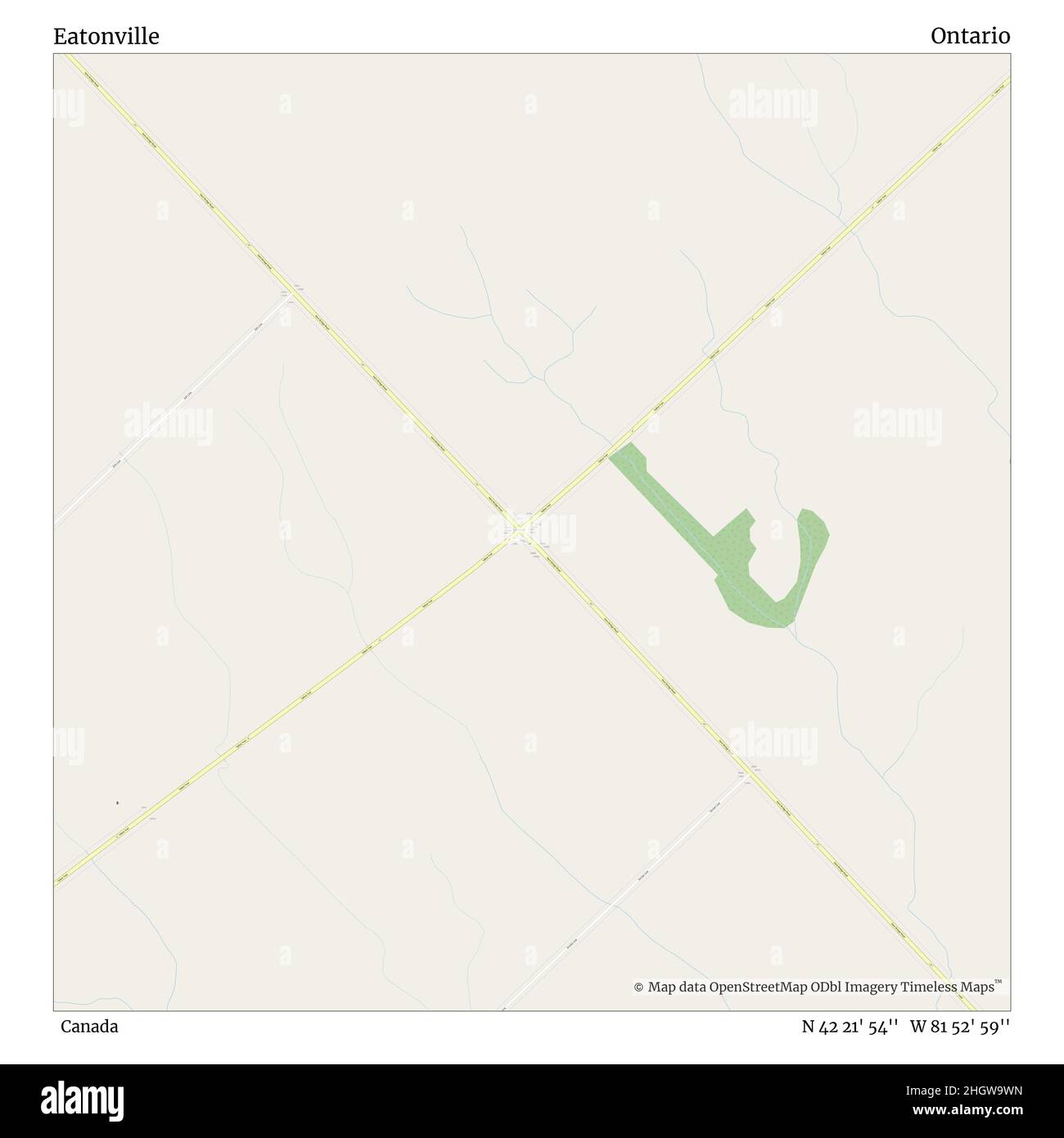 Map of eatonville hires stock photography and images Alamy