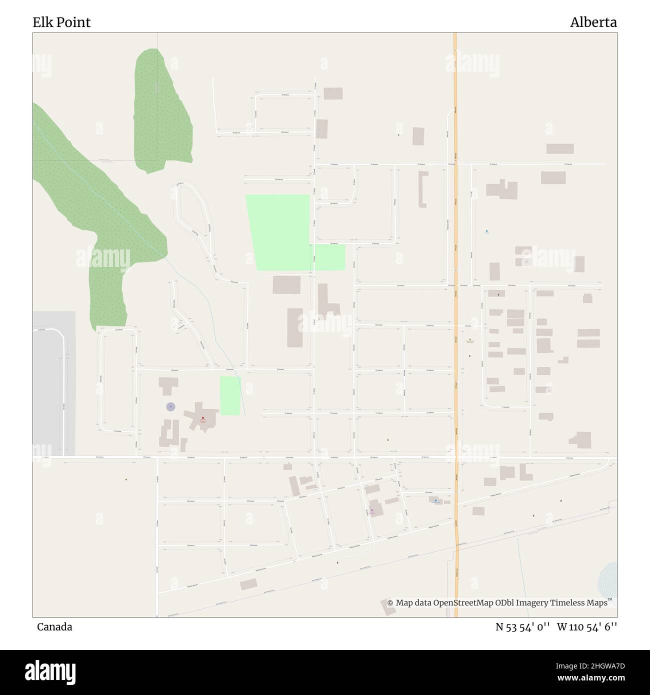 Elk point alberta map Cut Out Stock Images & Pictures Alamy