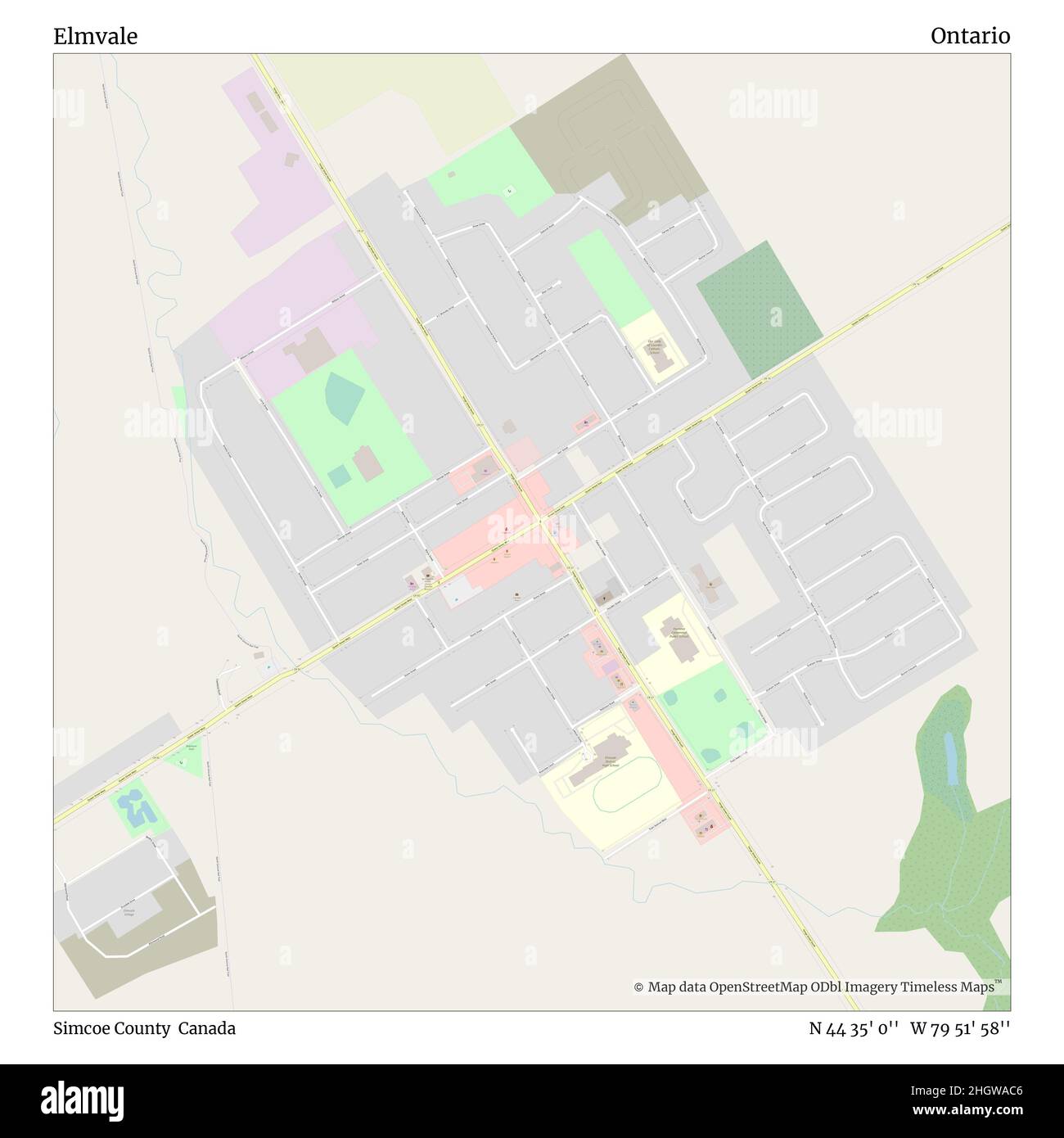 Simcoe ontario map hi-res stock photography and images - Alamy