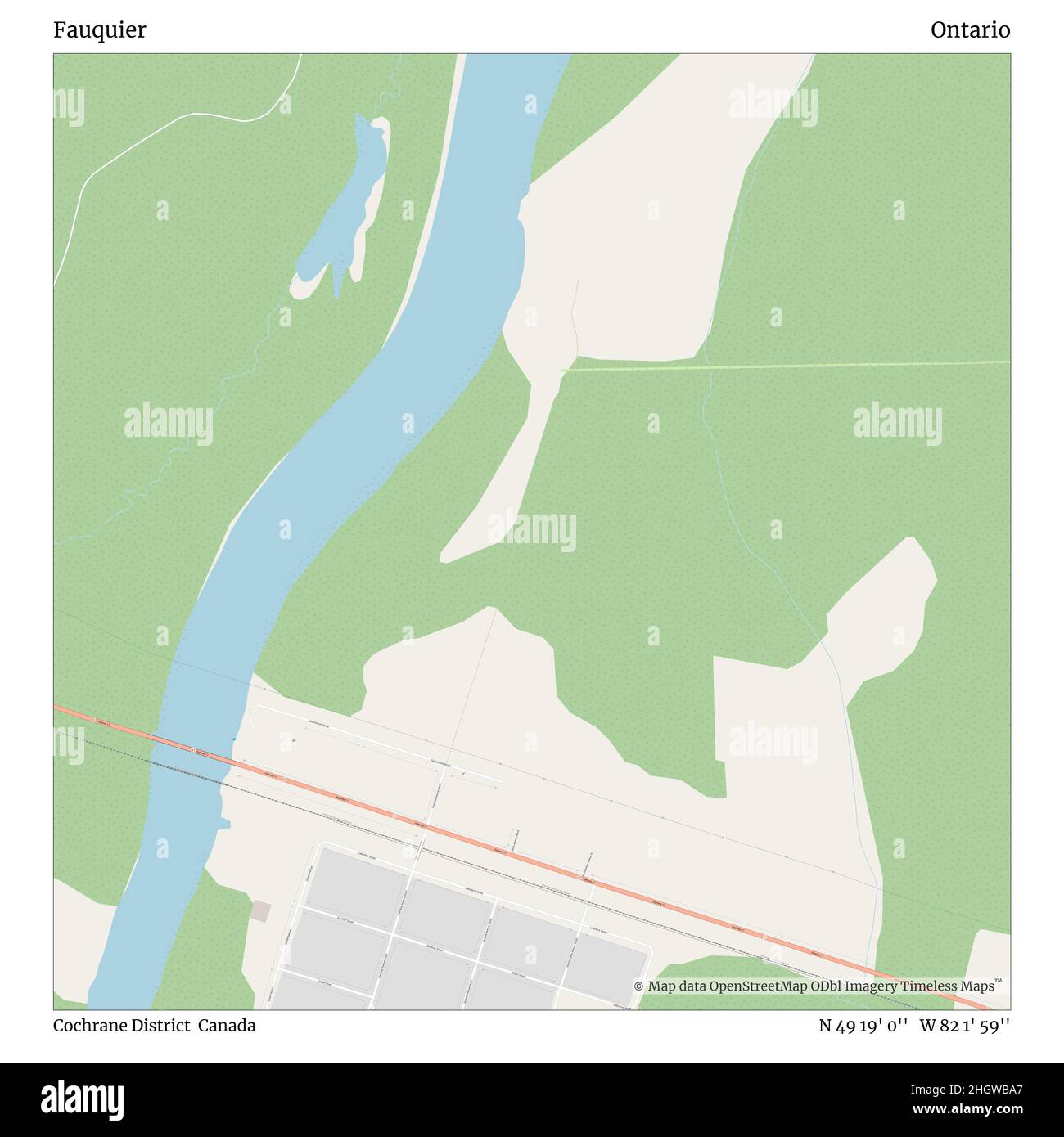 Cochrane ontario map hires stock photography and images Alamy