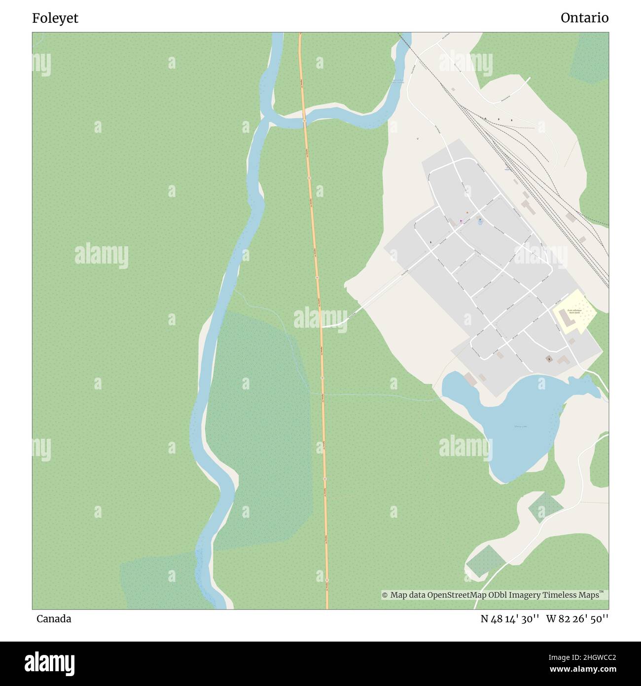 Map of foleyet hires stock photography and images Alamy