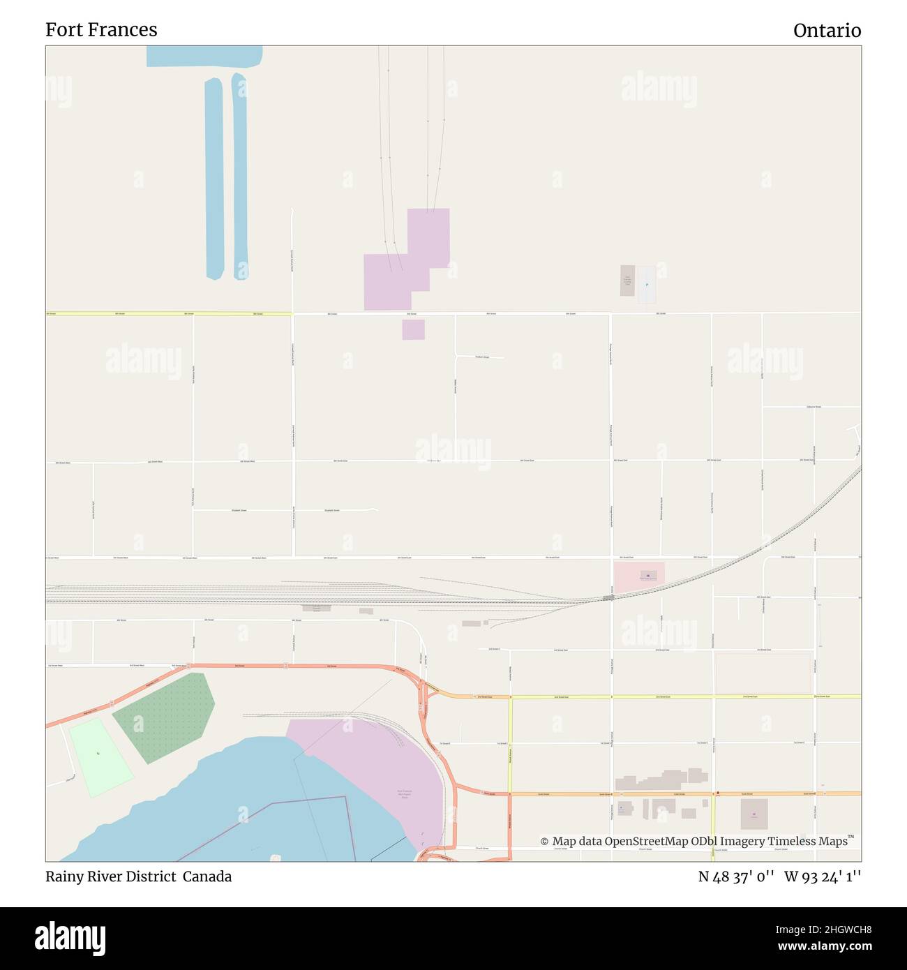 Map of fort frances Cut Out Stock Images & Pictures Alamy