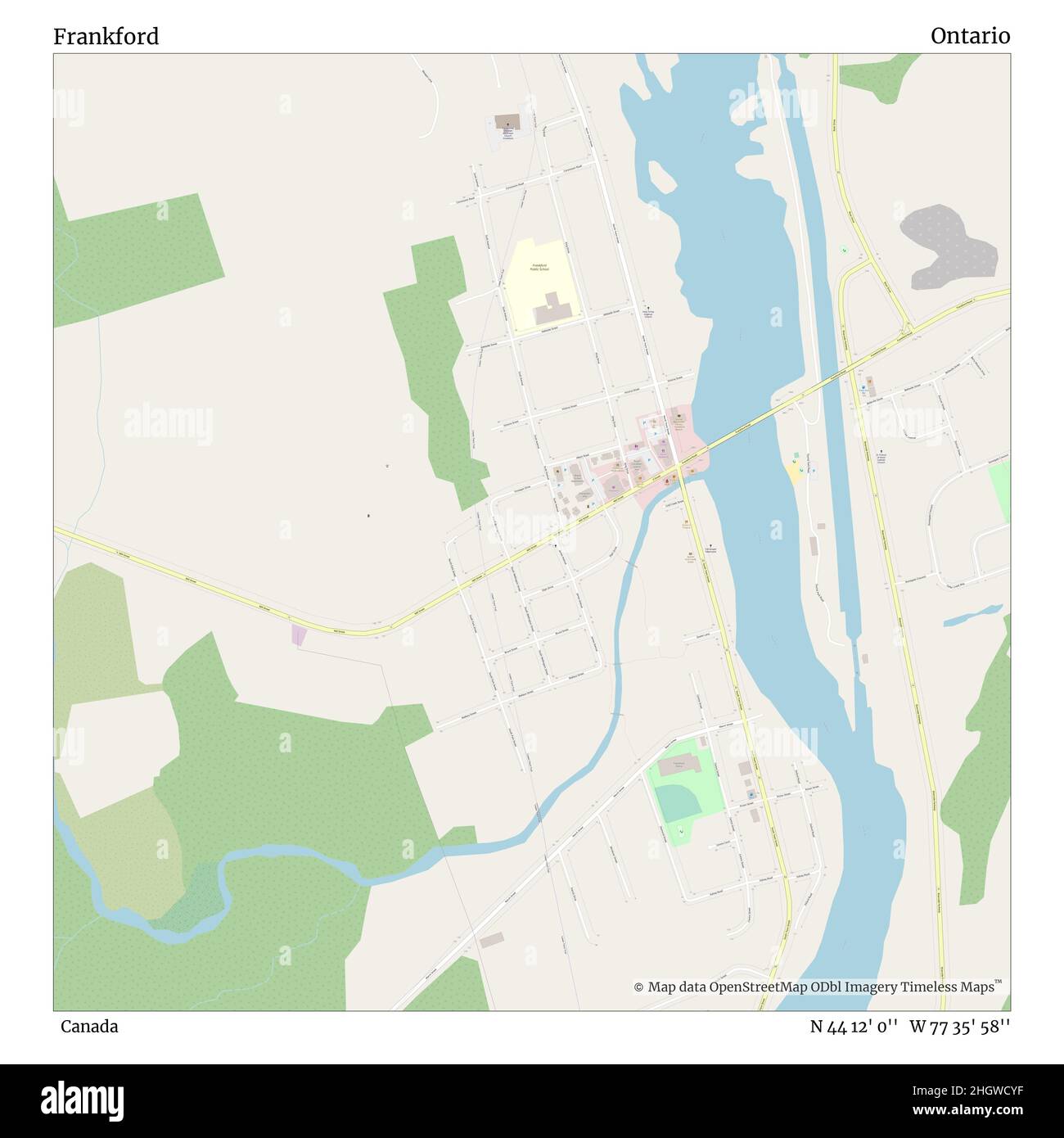 Frankford ontario map hires stock photography and images Alamy