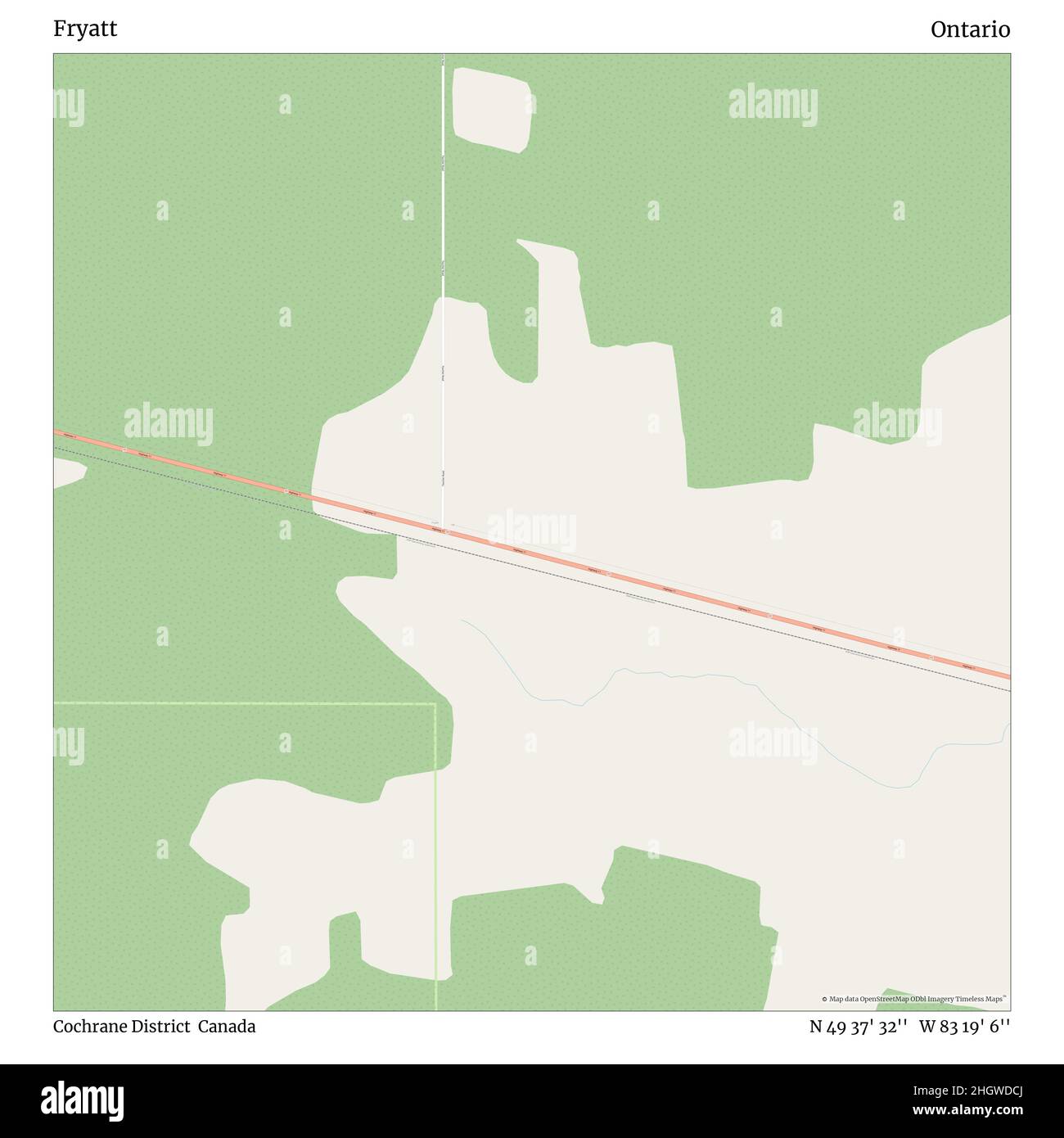 Cochrane ontario map hires stock photography and images Alamy