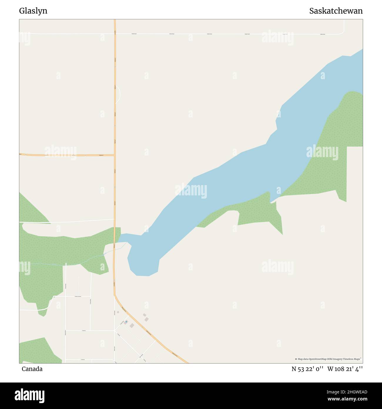 Map of glaslyn saskatchewan Cut Out Stock Images & Pictures Alamy