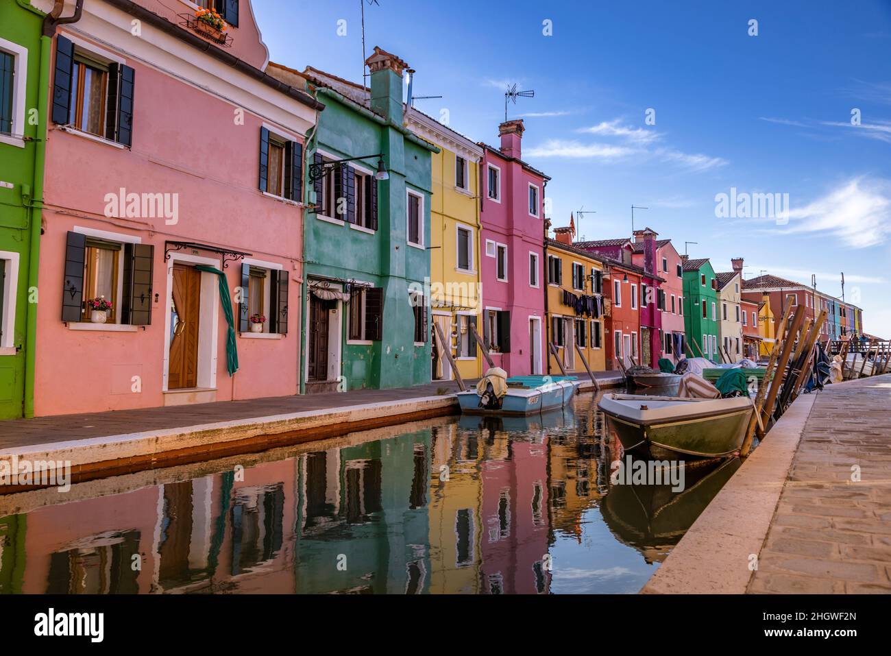 Europe, Italy, Veneto, Burano Stock Photo