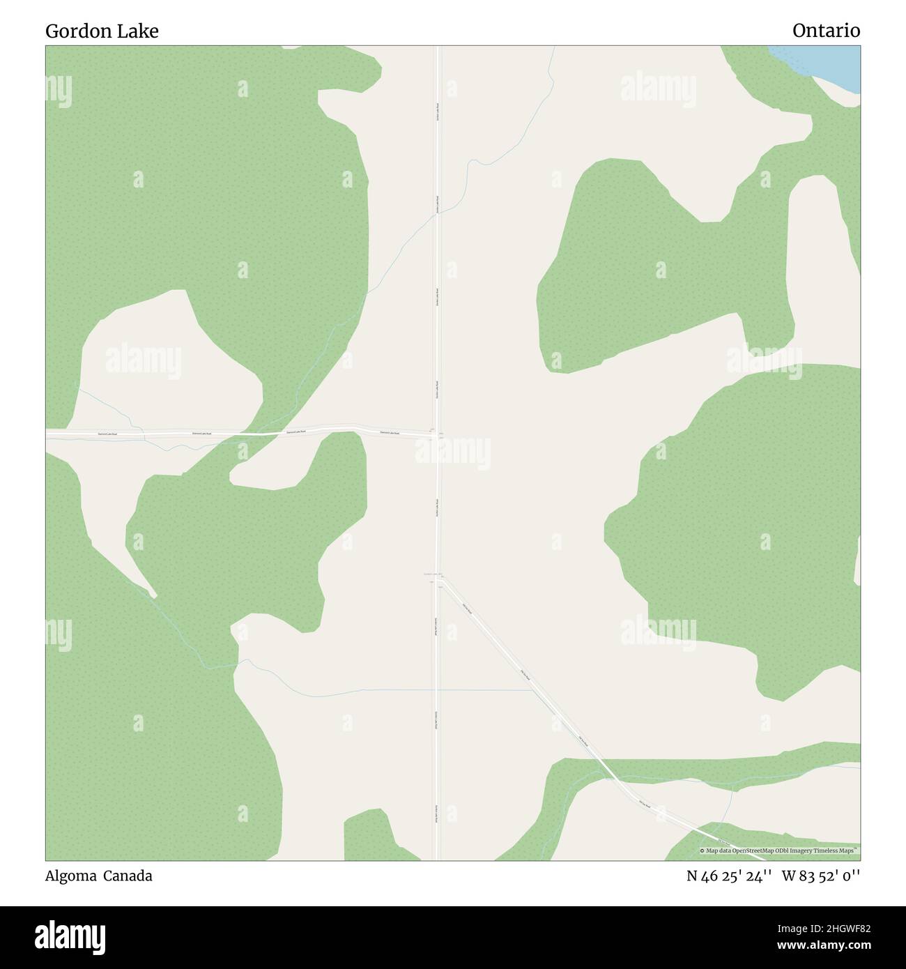 Map of algoma hires stock photography and images Alamy