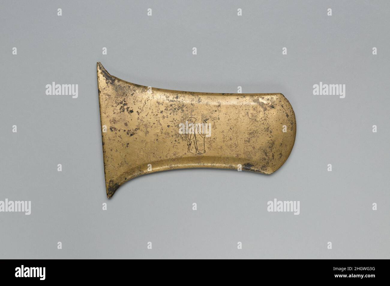 Ax blade ca. 1295–1070 B.C. New Kingdom, Ramesside. Ax blade. ca. 1295–1070 B.C.. Bronze or copper alloy. New Kingdom, Ramesside. From Egypt. Dynasty 19–20 Stock Photo