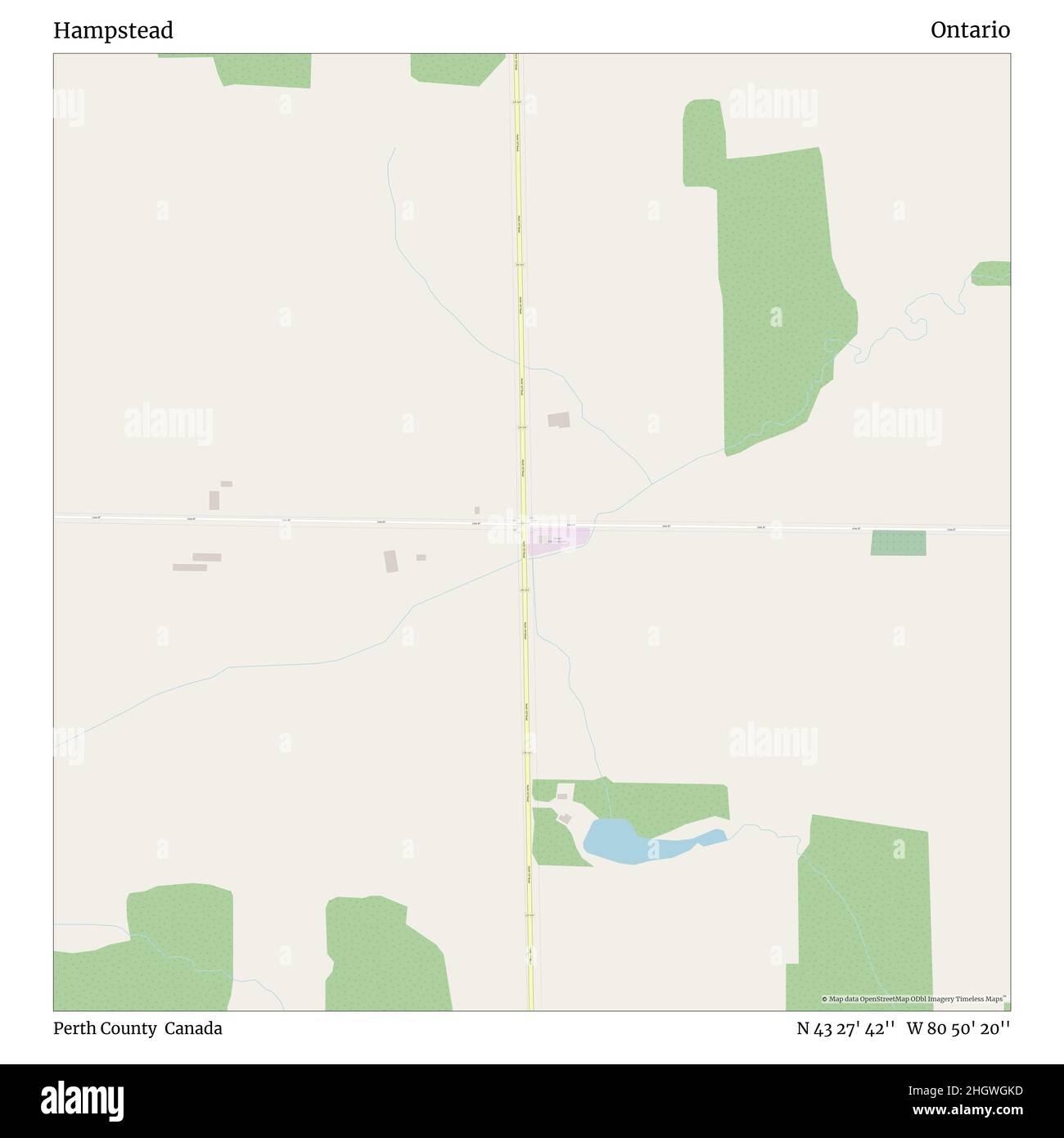 Hampstead, Perth County, Canada, Ontario, N 43 27' 42'', W 80 50' 20 ...