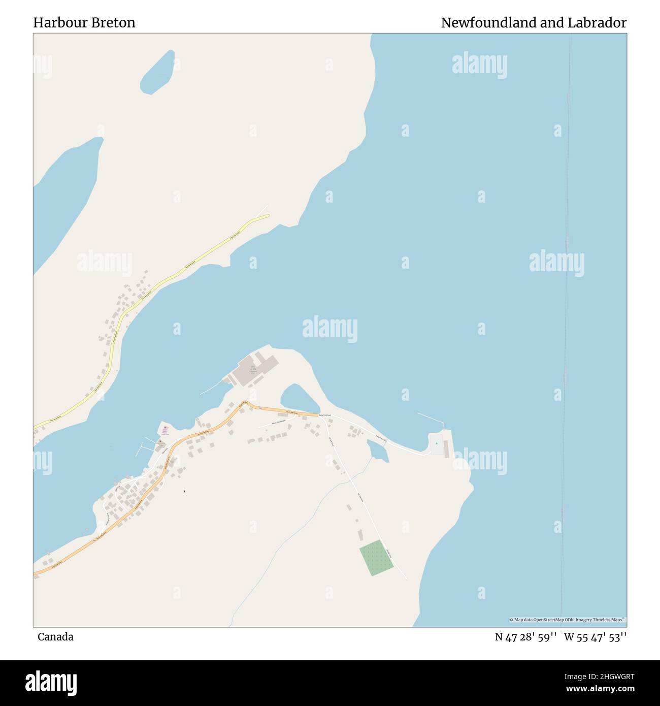 Harbour Breton Nl Map Harbour Breton, Canada, Newfoundland And Labrador, N 47 28' 59'', W 55 47'  53'', Map, Timeless Map Published In 2021. Travelers, Explorers And  Adventurers Like Florence Nightingale, David Livingstone, Ernest  Shackleton, Lewis