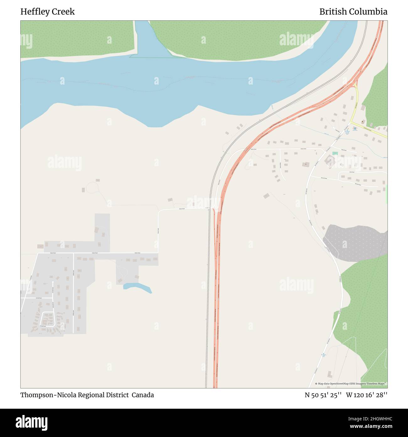Heffley creek map Cut Out Stock Images & Pictures Alamy