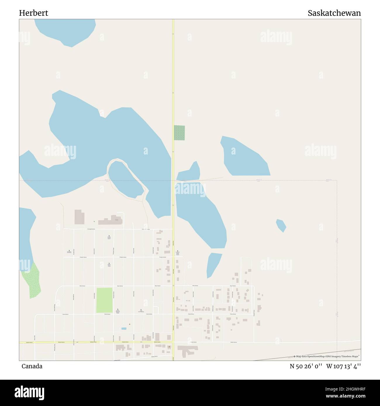 Map of herbert saskatchewan Cut Out Stock Images & Pictures Alamy