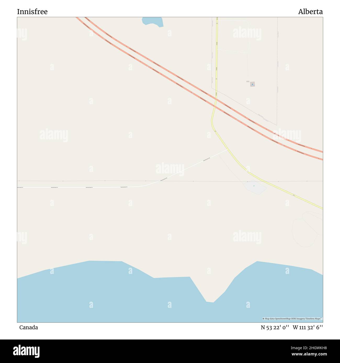 Map of innisfree alberta Cut Out Stock Images & Pictures Alamy