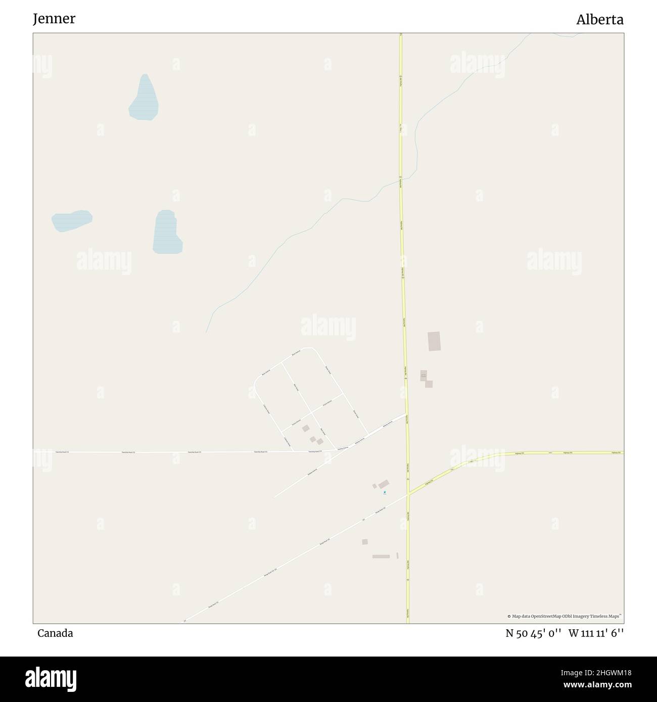 Jenner alberta map hi-res stock photography and images - Alamy