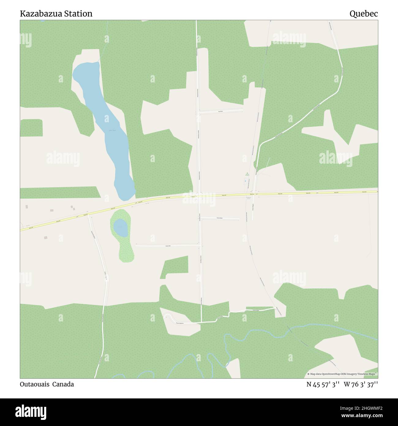 Map of kazabazua quebec hires stock photography and images Alamy