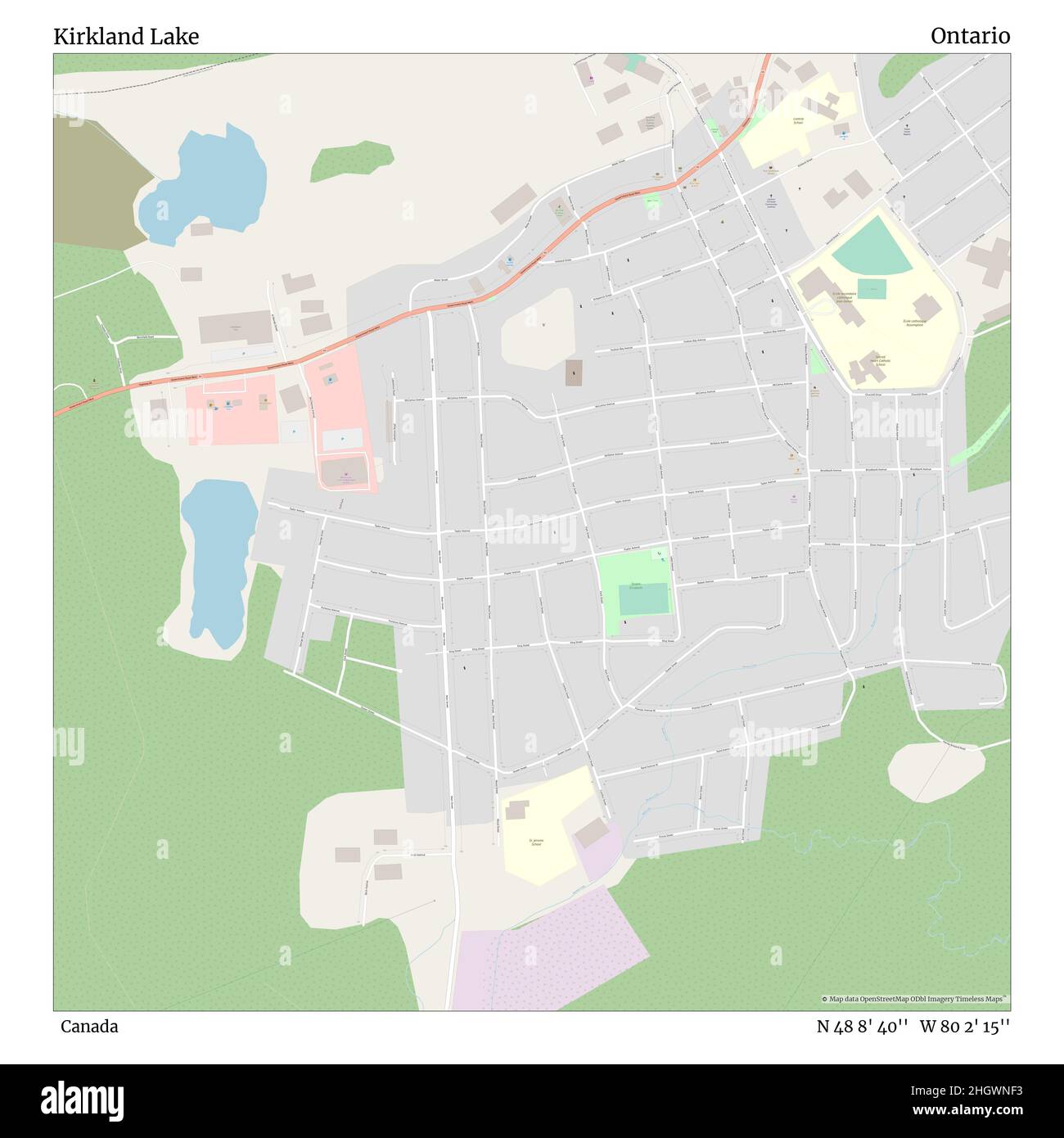 Kirkland Lake Ontario Map Kirkland Lake Ontario Map High Resolution Stock Photography And Images -  Alamy