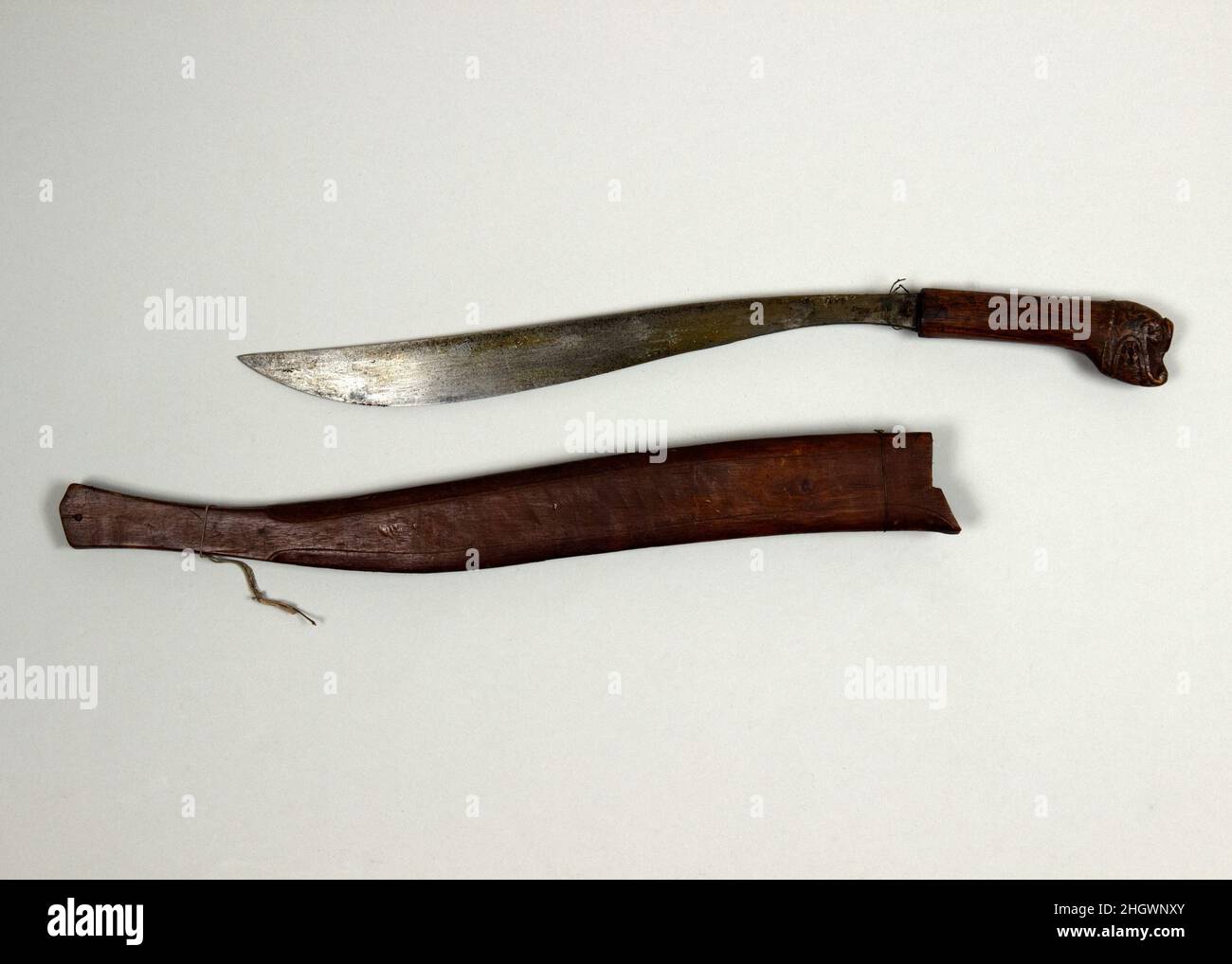 Jungle Knife (Parang) with Sheath 18th19th century Malayan. Jungle
