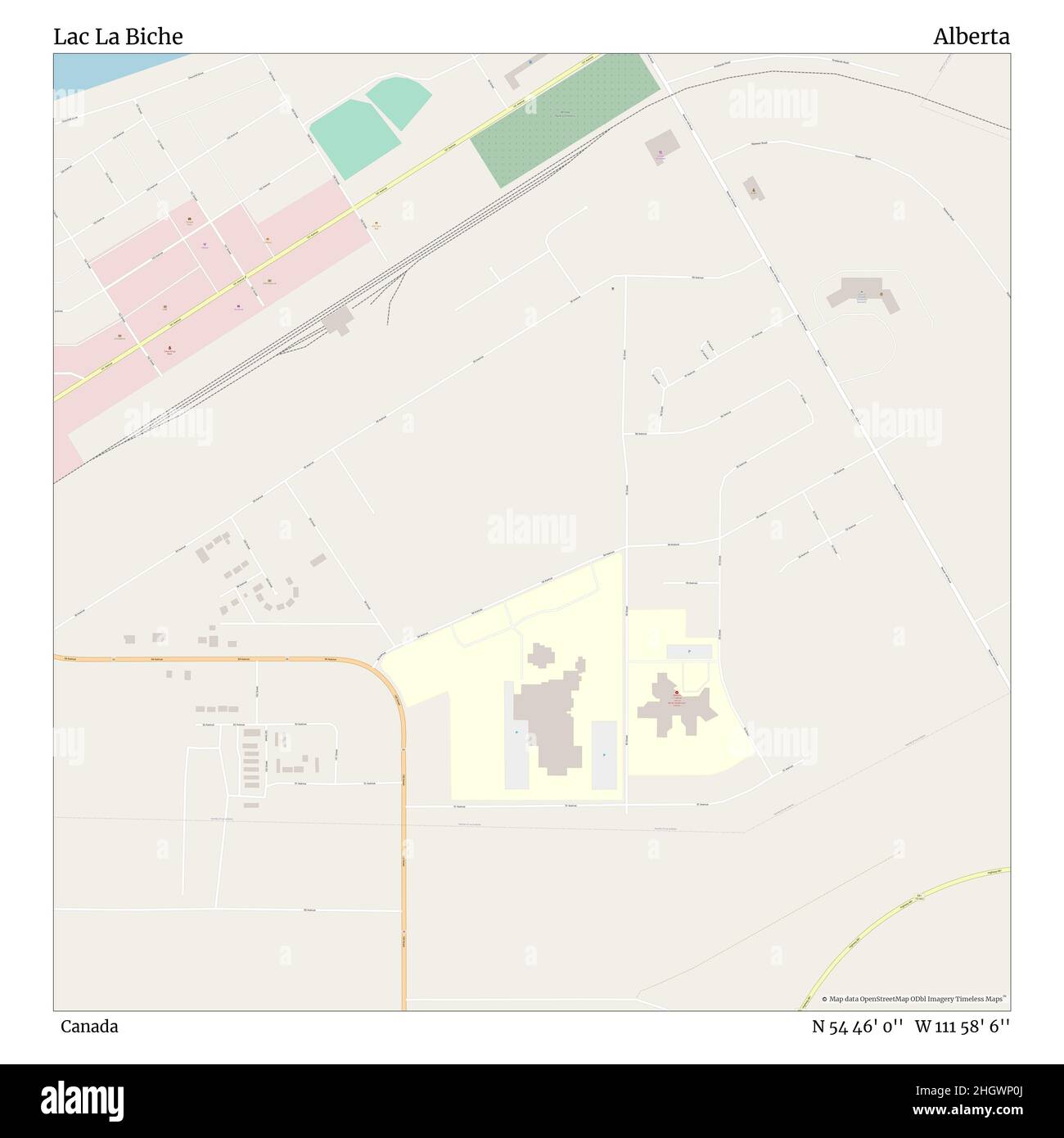 Lac la biche alberta map hires stock photography and images Alamy