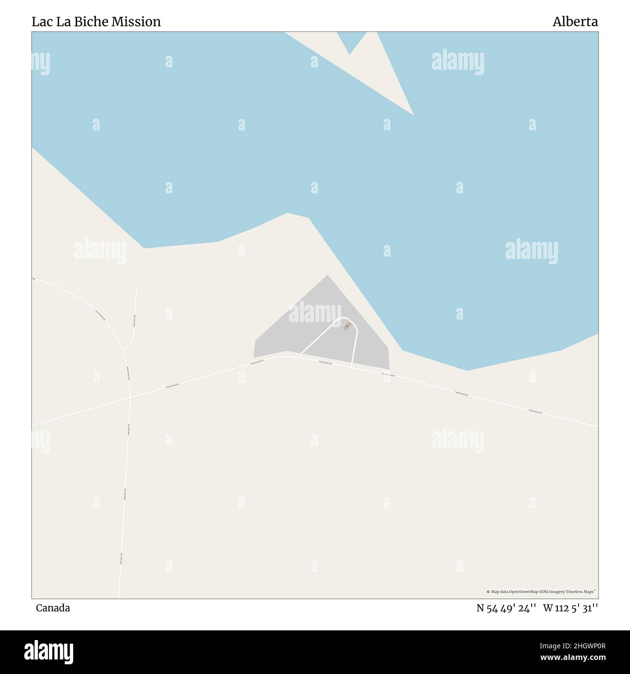 Map of lac la biche alberta hires stock photography and images Alamy