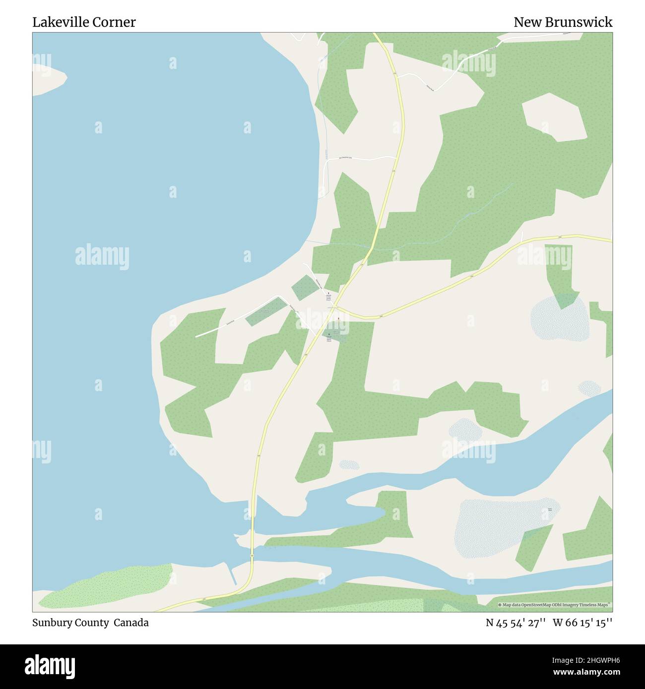 Lakeville Corner, Sunbury County, Canada, New Brunswick, N 45 54' 27
