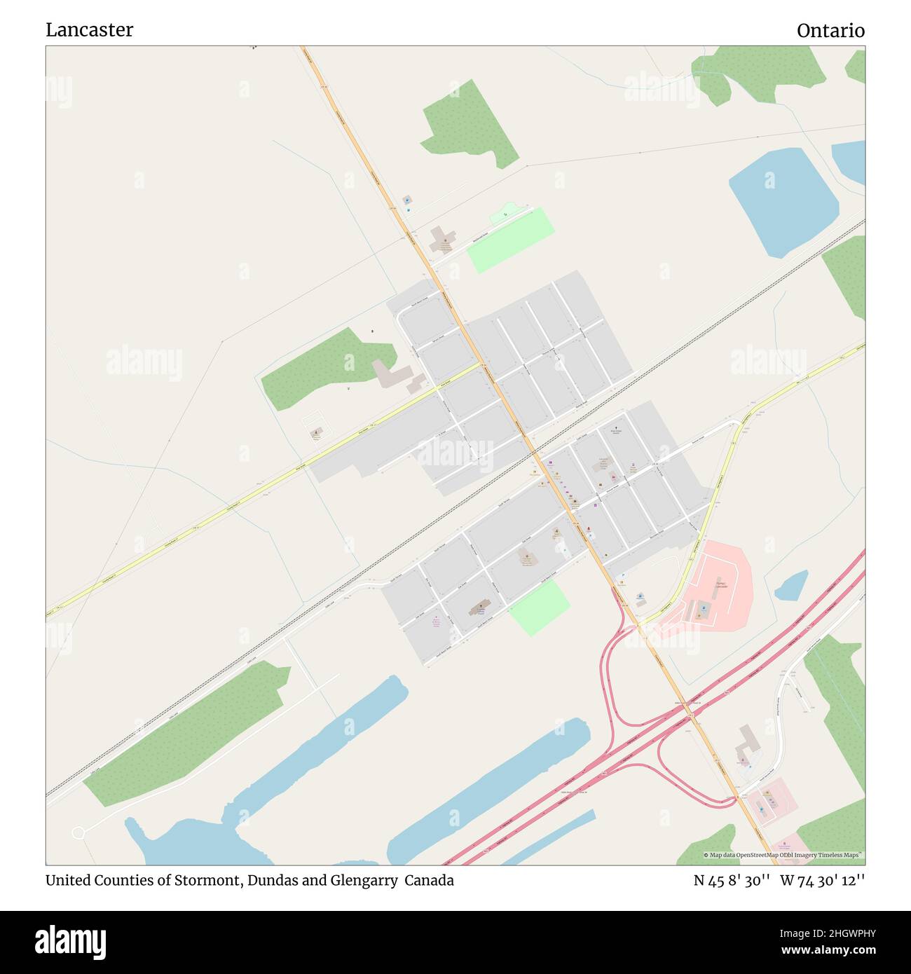 Lancaster ontario map Cut Out Stock Images & Pictures Alamy