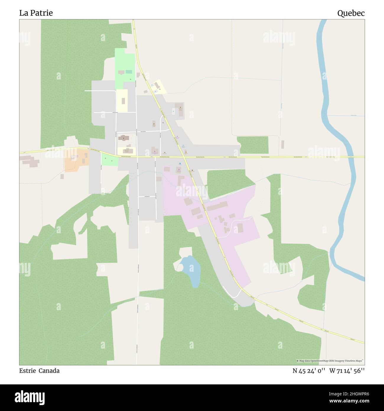 Map of la patrie quebec Cut Out Stock Images & Pictures Alamy