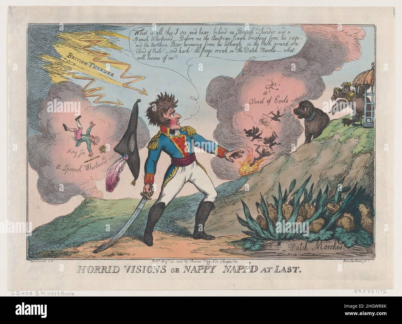 Horrid Visions of Nappy Napp'd at Last August 23, 1808 Thomas