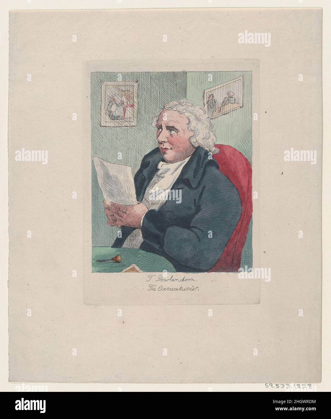 T. Rowlandson. The Caricaturist ca. 1900 Anonymous, British, 19th ...