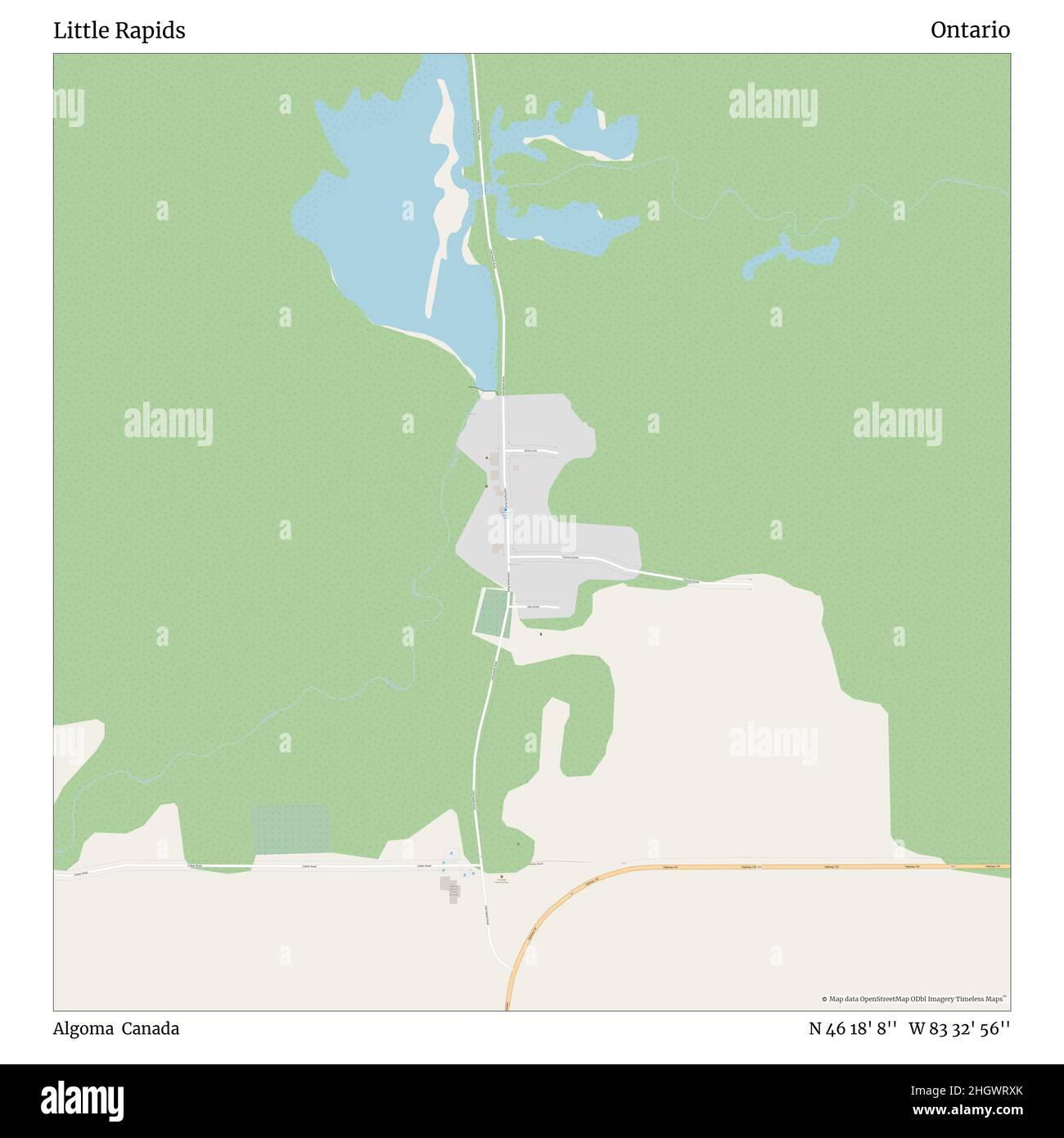 Map of algoma hires stock photography and images Alamy