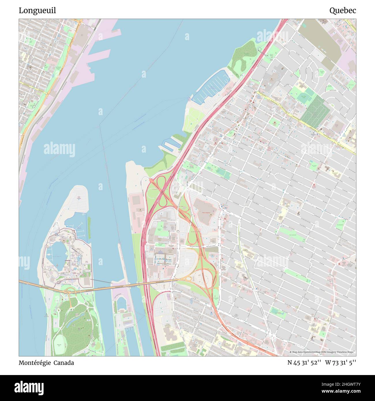 Map of longueuil quebec hires stock photography and images Alamy