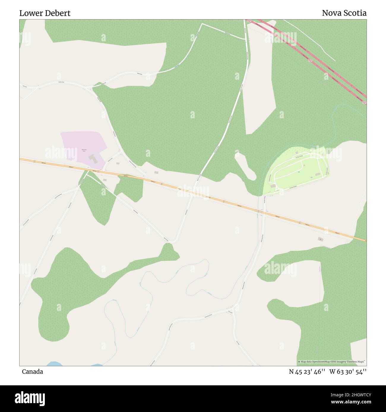 Debert Nova Scotia Map Lower Debert, Canada, Nova Scotia, N 45 23' 46'', W 63 30' 54'', Map,  Timeless Map Published In 2021. Travelers, Explorers And Adventurers Like  Florence Nightingale, David Livingstone, Ernest Shackleton, Lewis And