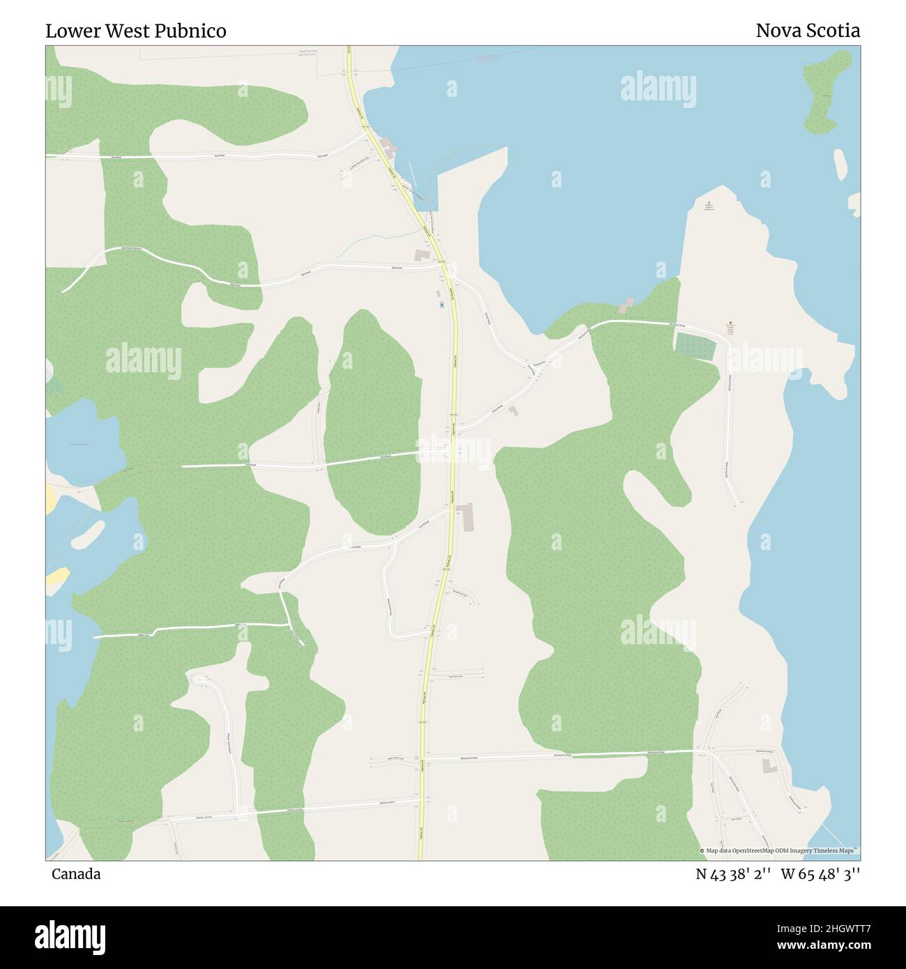 Lower West Pubnico, Canada, Nova Scotia, N 43 38' 2'', W 65 48' 3