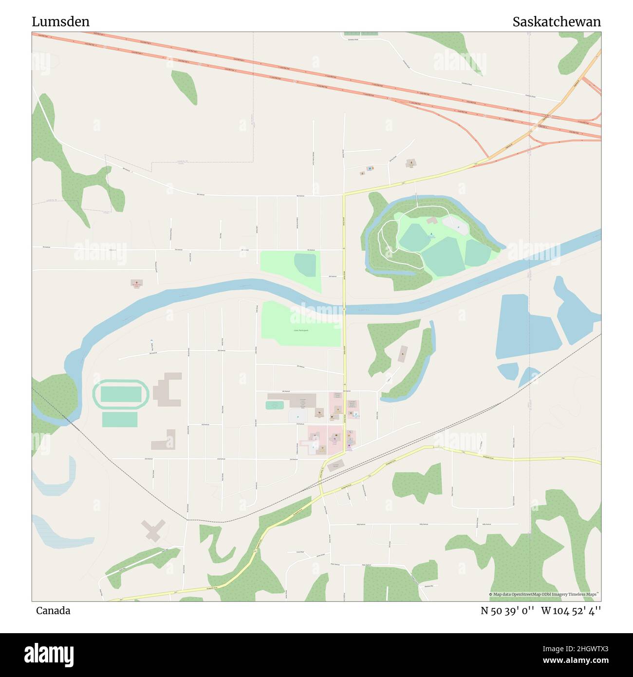 Map of lumsden saskatchewan Cut Out Stock Images & Pictures Alamy