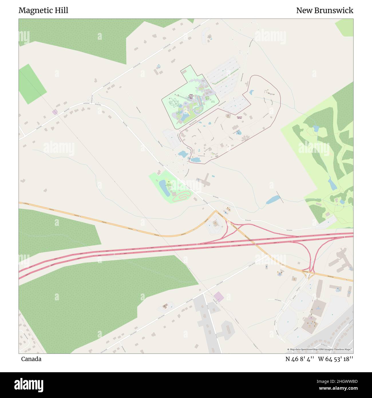 Magnetic Hill Zoo Map Magnetic Hill Canada High Resolution Stock Photography And Images - Alamy