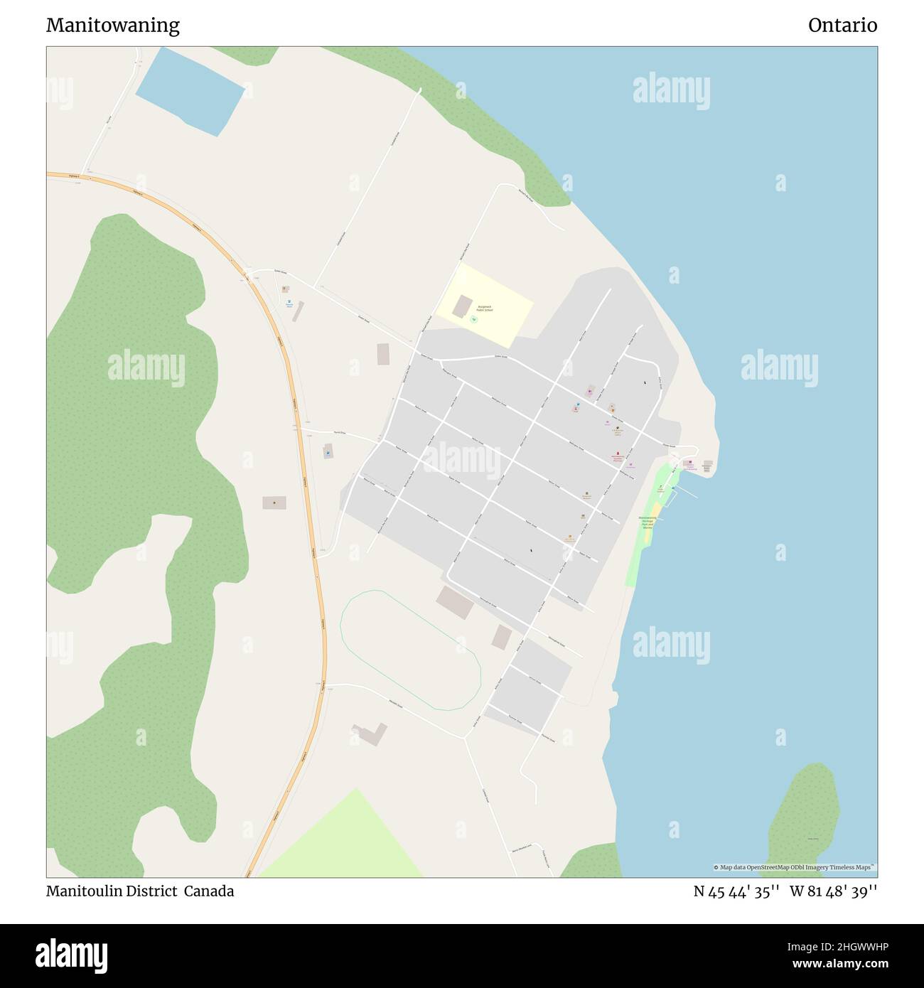 Manitowaning map hires stock photography and images Alamy