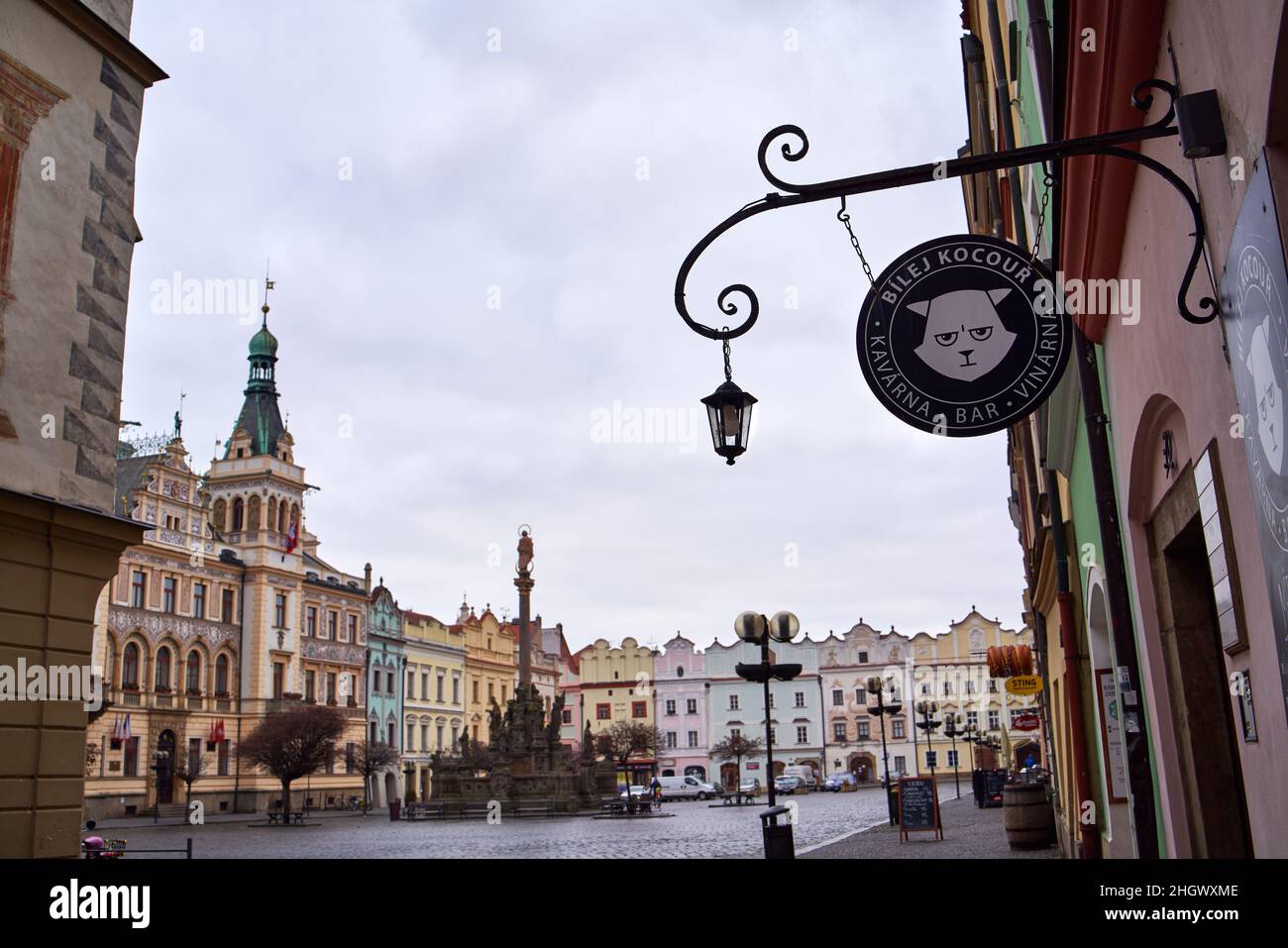 Czech republic prague cafe sign hi-res stock photography and images - Alamy