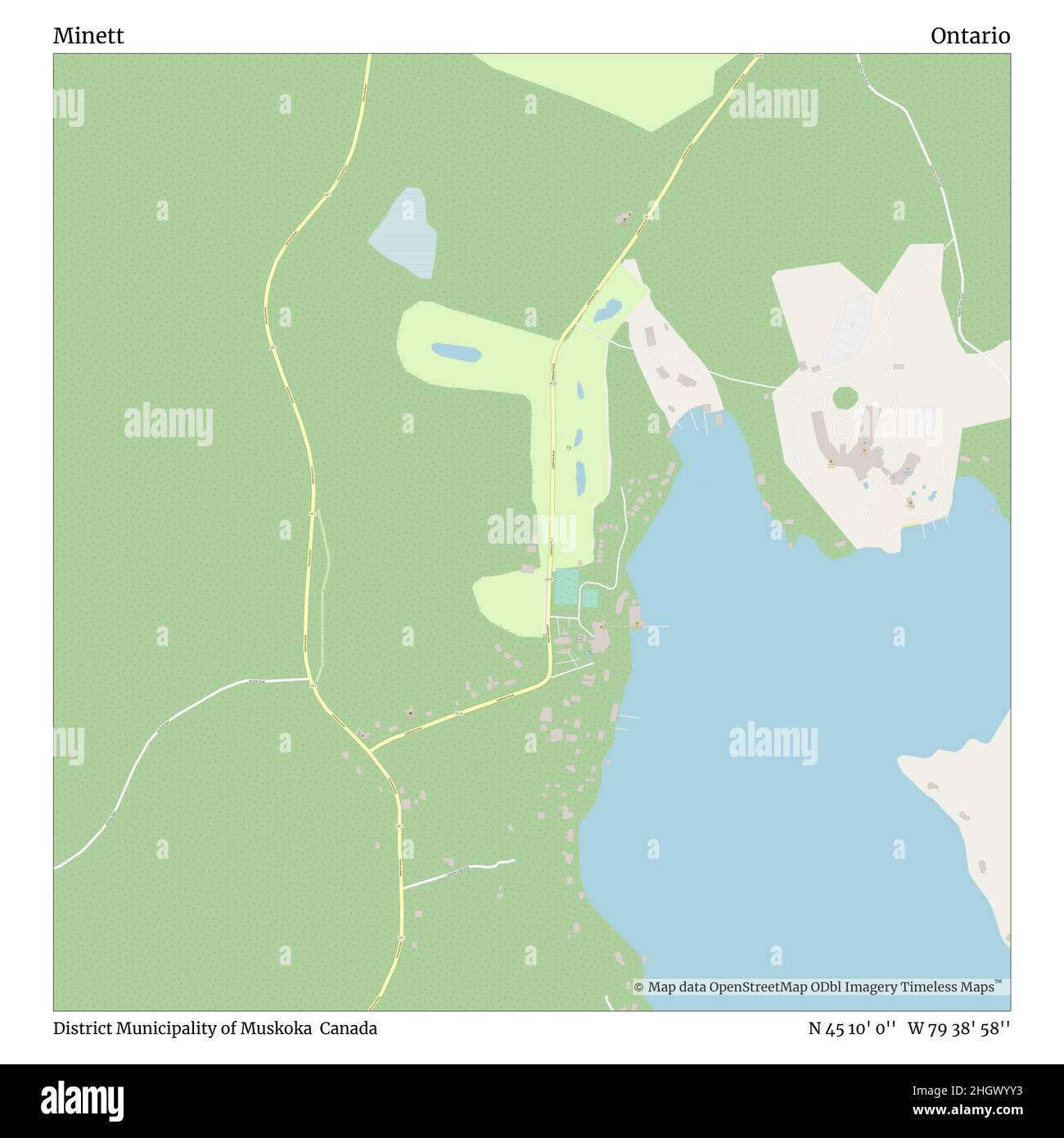 Map of muskoka Cut Out Stock Images & Pictures Alamy
