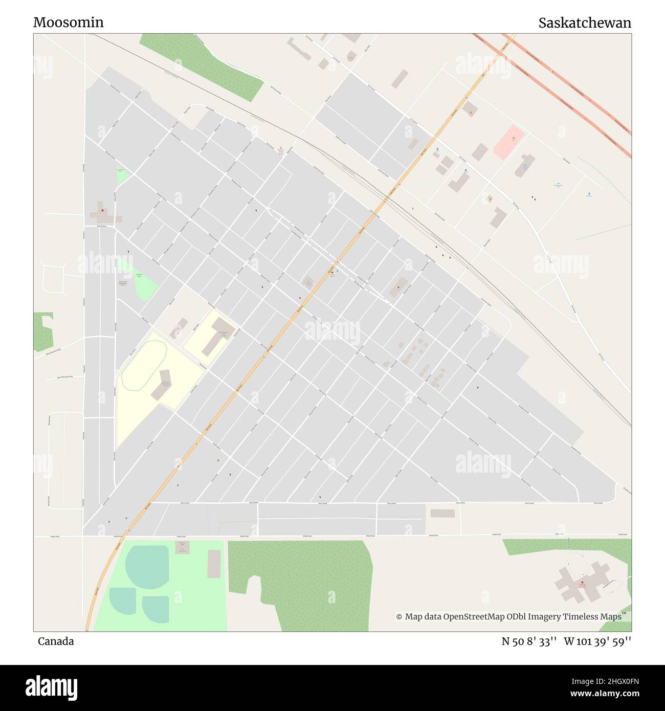 Map of moosomin saskatchewan Cut Out Stock Images & Pictures Alamy
