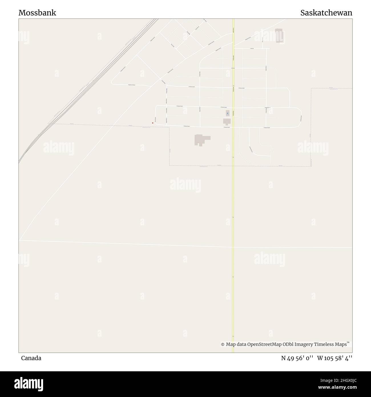 Mossbank saskatchewan map hires stock photography and images Alamy