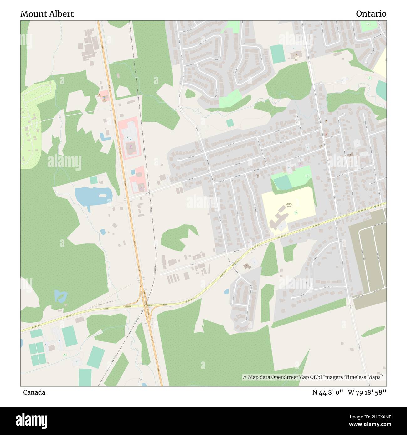 Mount Albert Ontario Map Mount Albert High Resolution Stock Photography And Images - Alamy